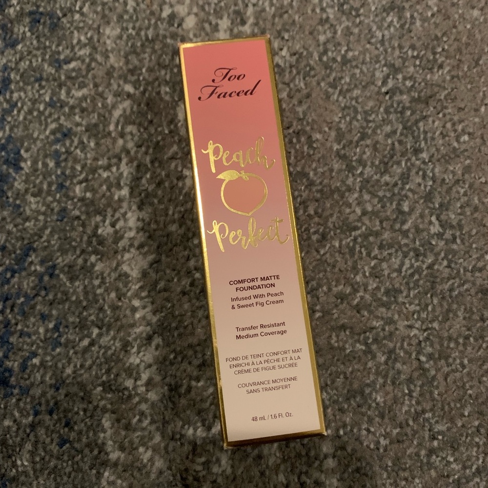 Too faced peach perfection foundation in golden beige NWT